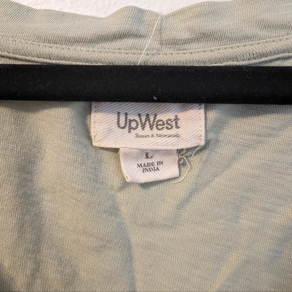 UpWest Anytime Clean Cotton V-neck Tee - Picture 2 of 4